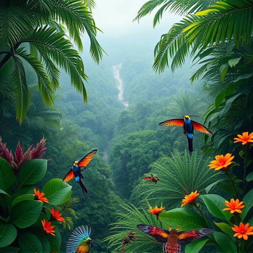 Immagini mozzafiato di flora e fauna nella Foresta Amazzonica, con un focus su insetti colorati.